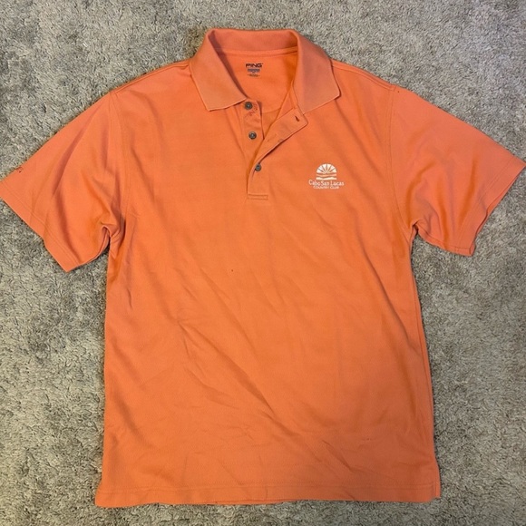 Cabo San Lucas, Mexico Golf Course Orange Polo – Size Medium - Picture 1 of 8